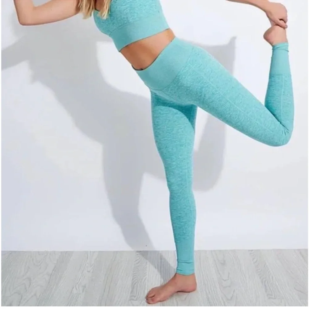 Revolve Alo High Waist Lounge Legging in Blue Quartz Heather size XS